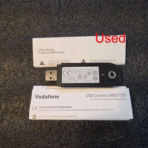 Lot of THREE (3) Vodafone USB Connect Modems - New Sealed / Open Box / Used - Picture 10 of 11